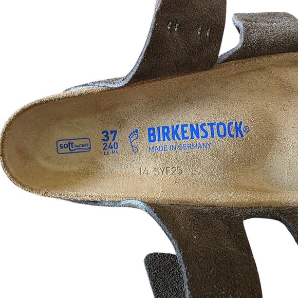 Birkenstock Arizona Soft Footbed Suede Sandals Mocca Women’s 6 EU 37 Regular NWT - Picture 7 of 16